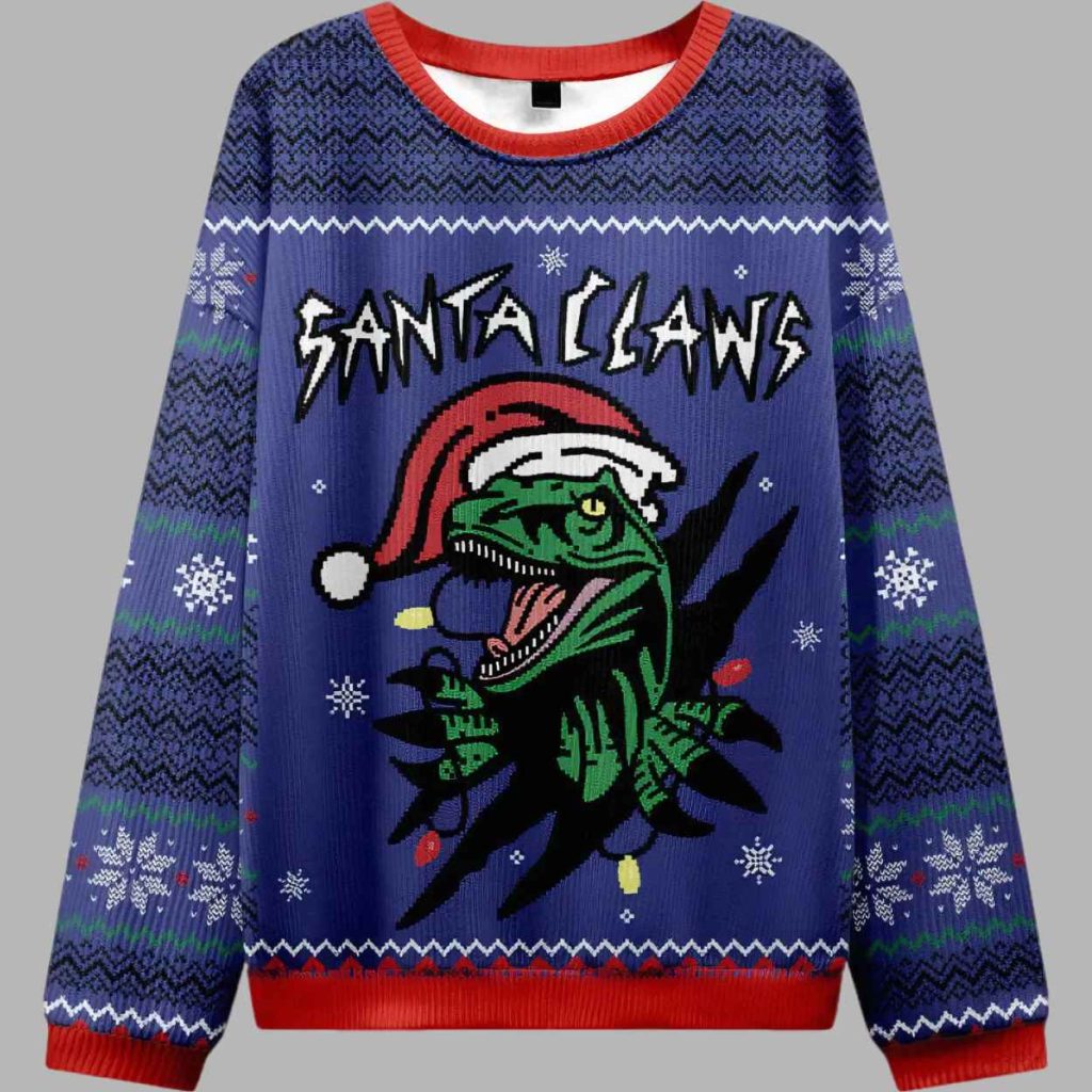 Jurassic Dinosaurs Ugly Christmas Sweater 3 Jurassic Dinosaurs Ugly Christmas Sweater 3