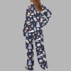 Polar Express Christmas Silky Satin Pajama Set 4