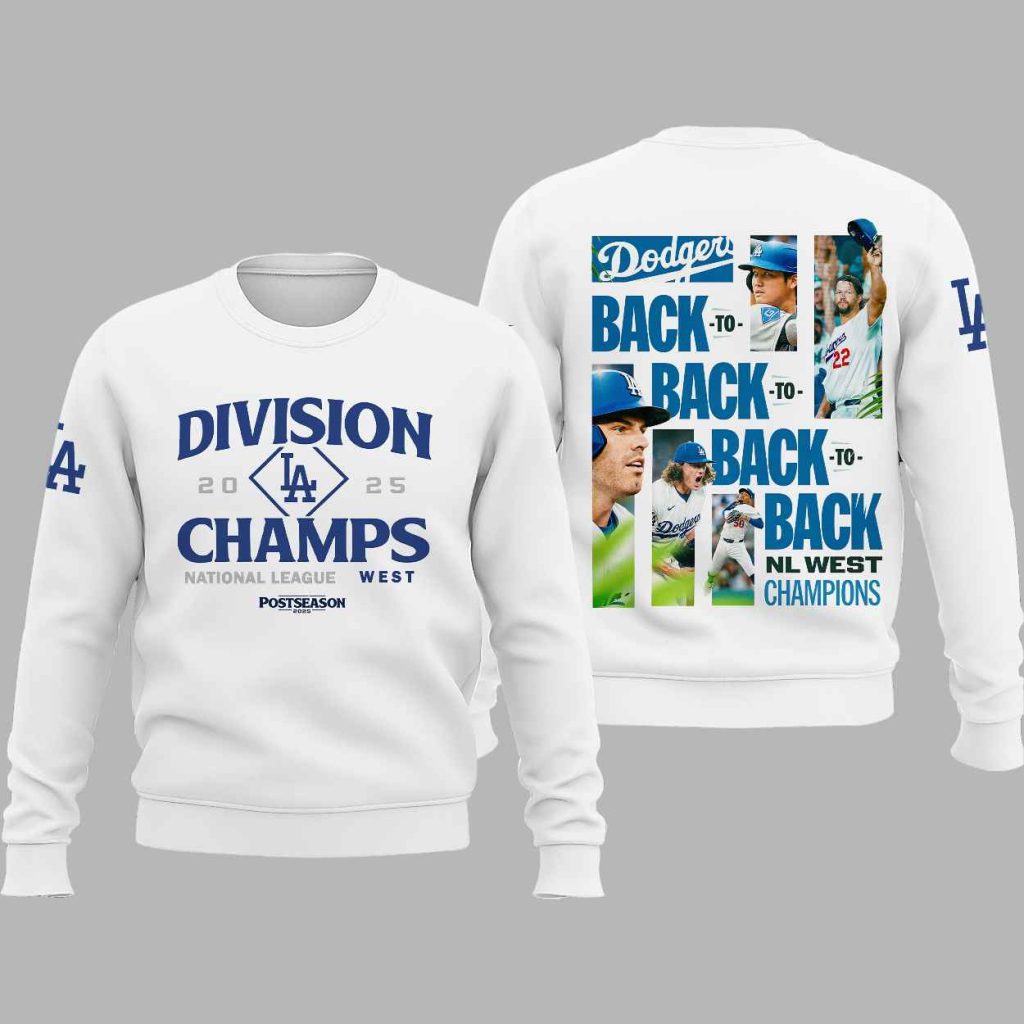 LA Dodgers 2025 NL West Division Champions Shirt 3