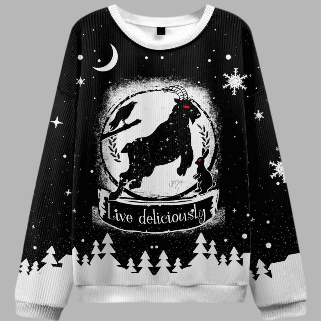 Live Deliciously Ugly Christmas Sweater 3