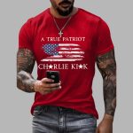 Men's A True Patriot Charlie Kirk Printed Casual T-shirt