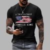 Mens A True Patriot Charlie Kirk Printed Casual T shirt 2