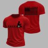 Mens Freedom USA Flag Live Free Print T shirt 3