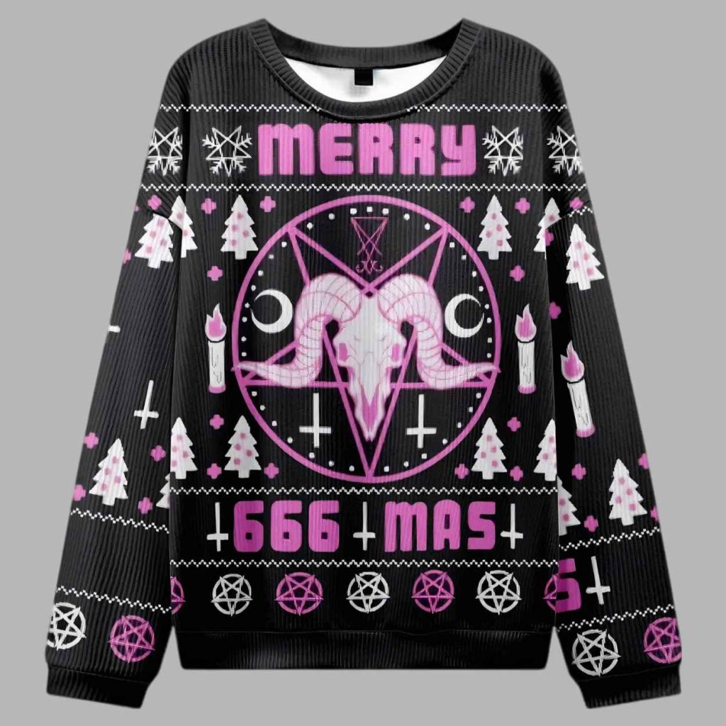 Merry 666 Mas Ugly Christmas Sweater 3