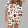 Merry Fetchmas Silky Satin Pajama Set 4