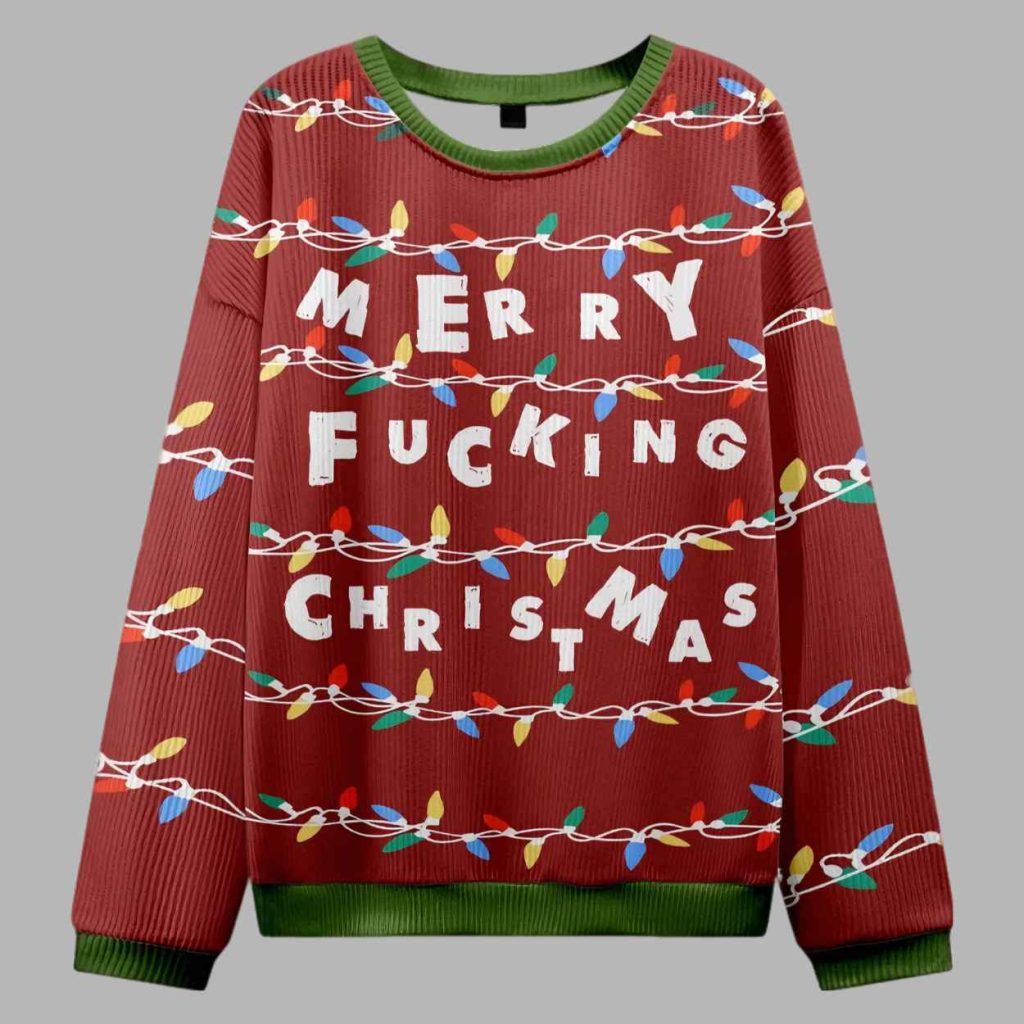 Merry Fucking Christmas Ugly Christmas Sweater 3