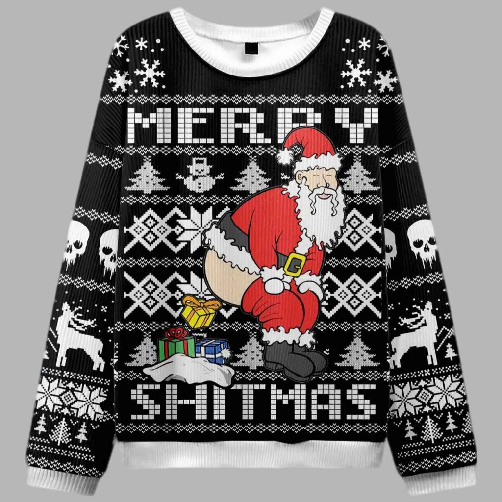 Merry Shitmas Ugly Christmas Sweater 3