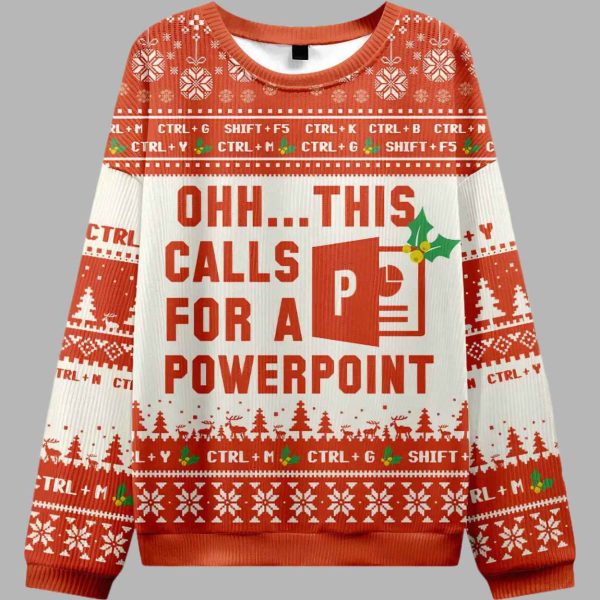 Ohh This Calls for a Powerpoint Ugly Christmas Sweater 2