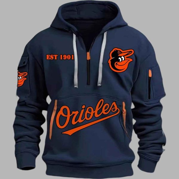 Orioles EST 1901 Quarter Zip Hoodie 3