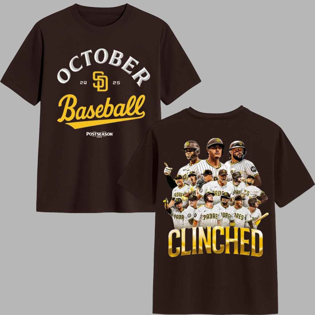 Padres October Baseball 2025 Shirt 3