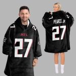 Pearce Jr 27 Atlanta Football Unisex Blanket Hoodie