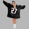 Pearce Jr 27 Atlanta Football Unisex Blanket Hoodie 3