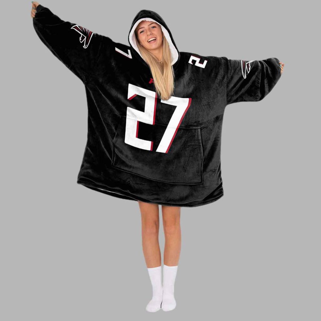 Pearce Jr 27 Atlanta Football Unisex Blanket Hoodie 3