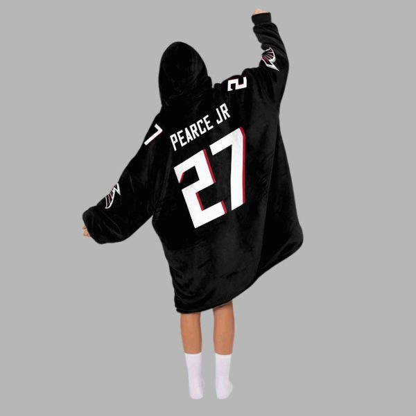 Pearce Jr 27 Atlanta Football Unisex Blanket Hoodie 4