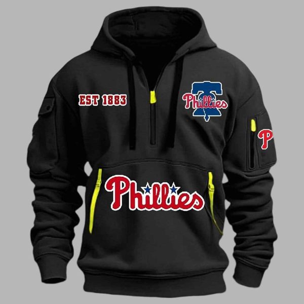Phillies Est 1883 Quarter Zip Hoodie 2