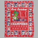 Phillies Red October B2B Division Champs Blanket