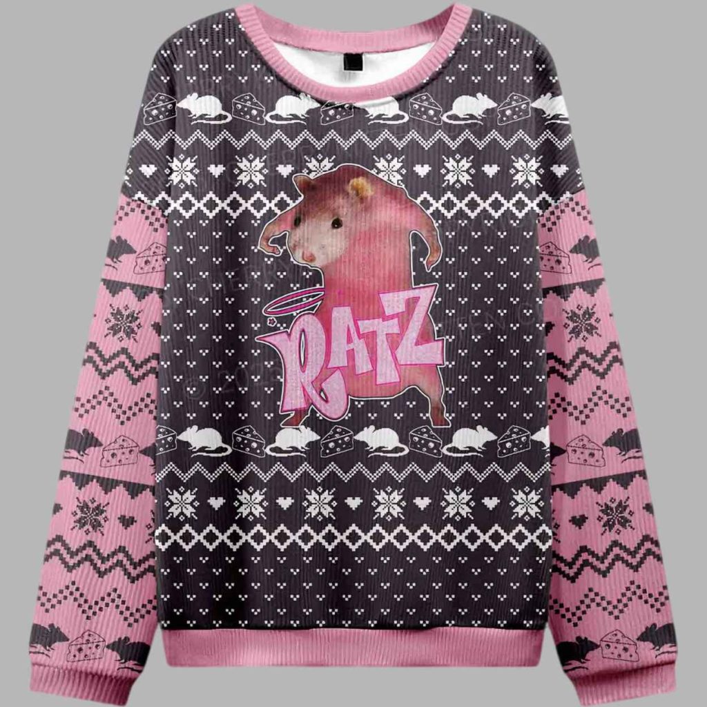 Pink Ratz Y2K Christmas Knit Ugly Christmas Sweater 3