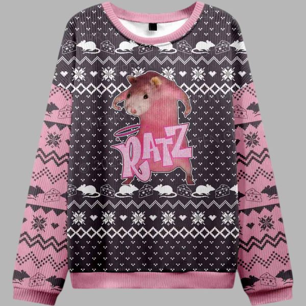 Pink Ratz Y2K Christmas Knit Ugly Christmas Sweater 3