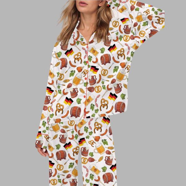 Prost Oktoberfest Silky Satin Pajama Set 1