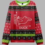 Rabbit or Duck Funny Red Ugly Christmas Sweater