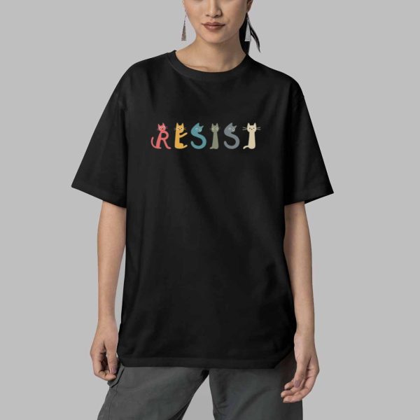 Resist Cat Lady Shirt 5