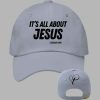 Retro Its All About Jesus Charlie Kirk Print Baseball Cap 3