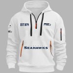 Seahawks EST 1974 Quarter Zip Hoodie