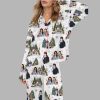Stars Hollow Christmas Silky Satin Pajama Set 2