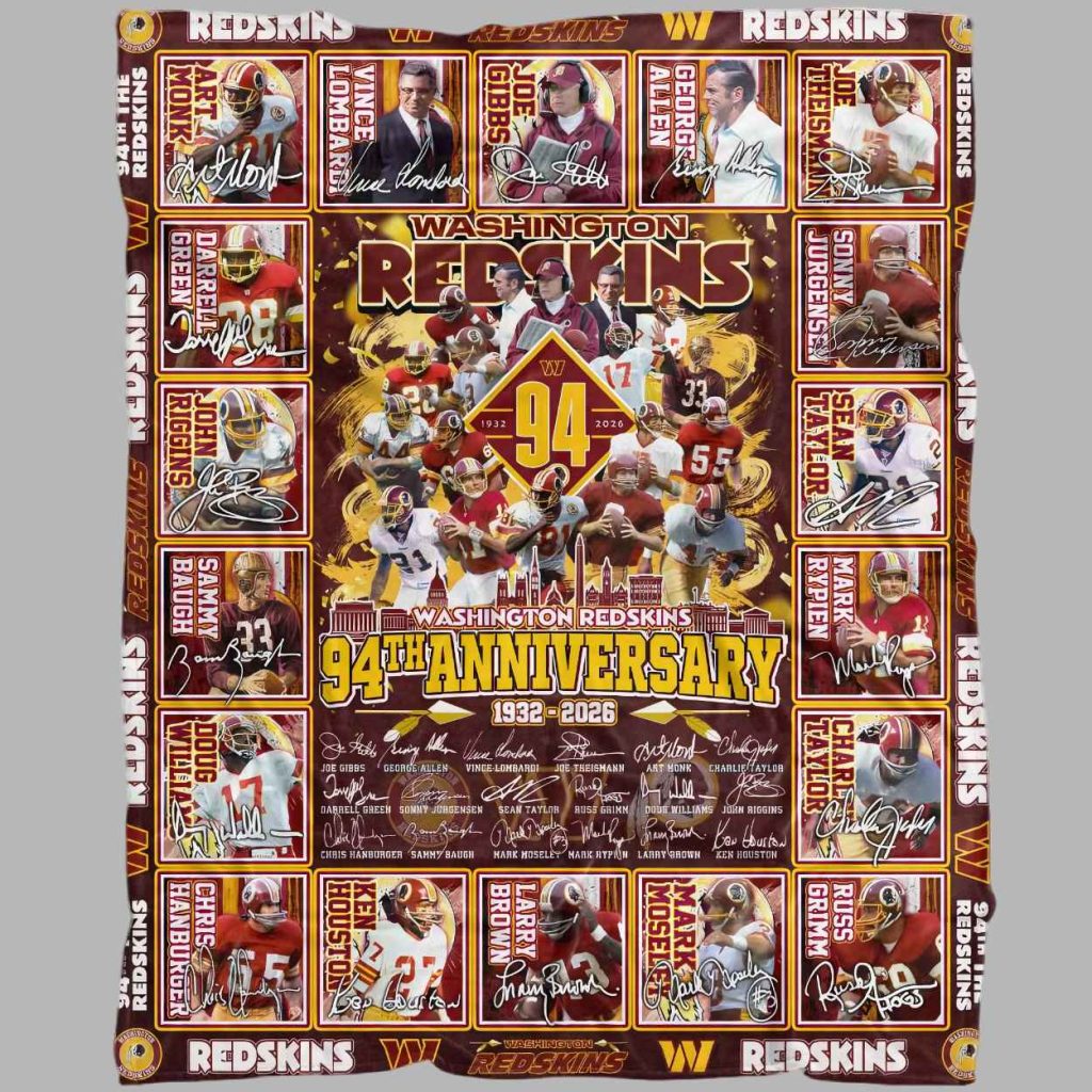 The Redskins 94th Anniversary 1932 2026 Blanket 3