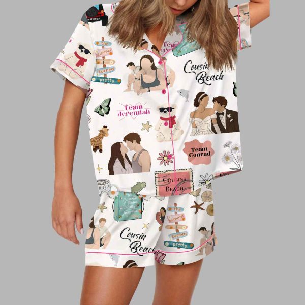 The Summer I Turned Beautiful Silky Satin Pajama Set 2