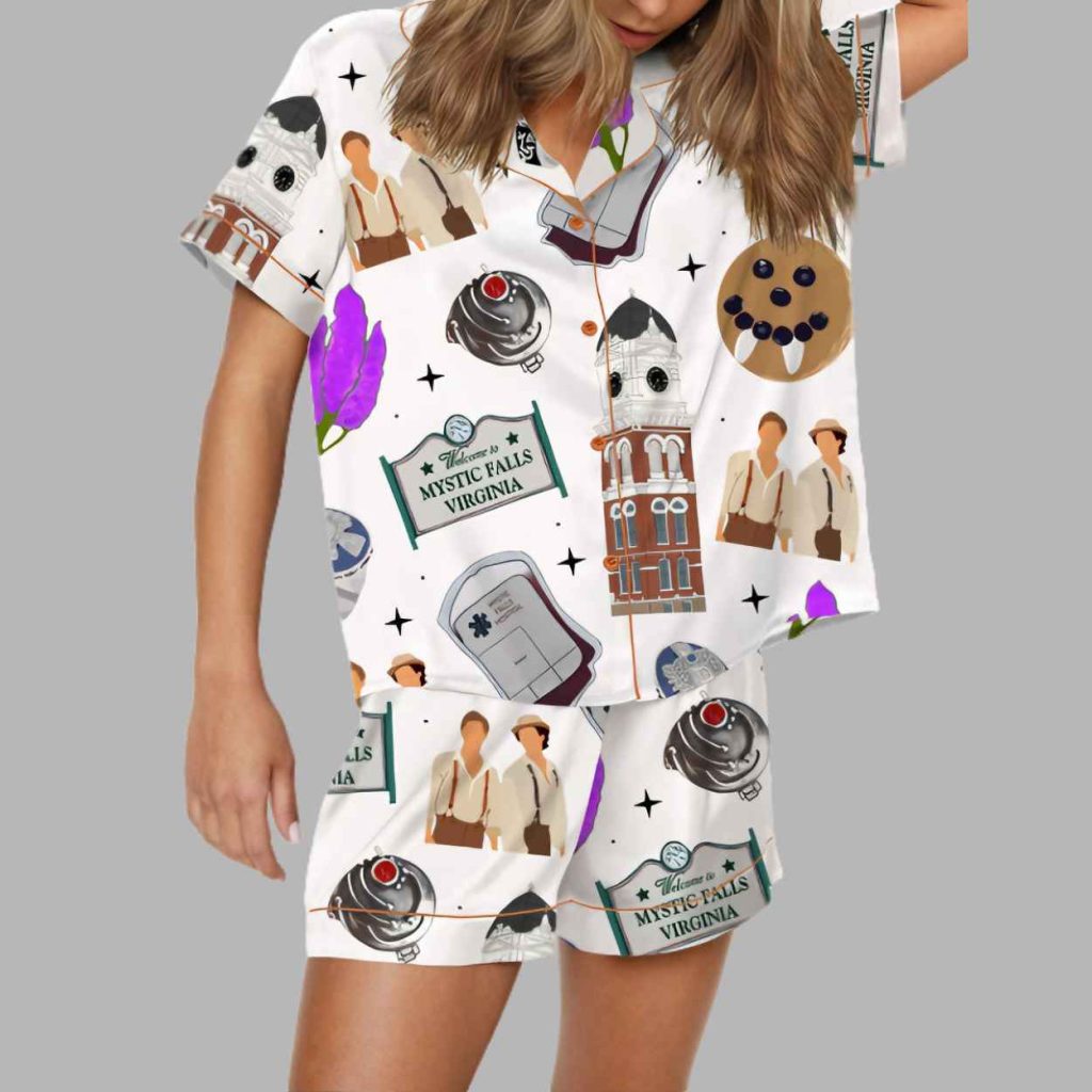 The Vampire Silky Satin Pajama Set 4