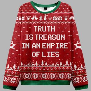 Truth Is Treason Ugly Christmas Sweater 2