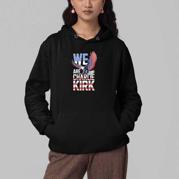 We Are Charlie Kirk Eagle American Flag Shirt 4