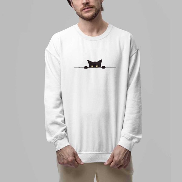 Womens Cute Cat Printed Casual Shirt 3