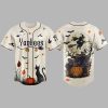 Yankees Haunted Night Halloween Black Cat Pumpkin Jersey 3