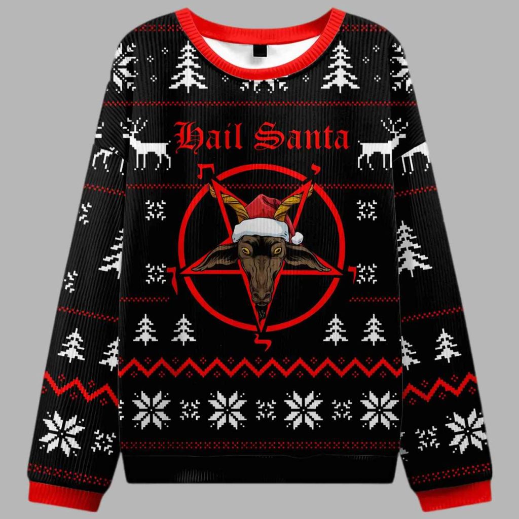 Hail Santa Ugly Christmas Sweater 3