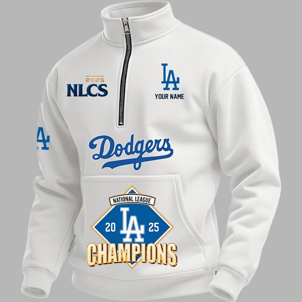 2025 Dodgers NL Champions Quarter Zip Sweatshirt 4 2025 Dodgers NL Champions Quarter Zip Sweatshirt 4
