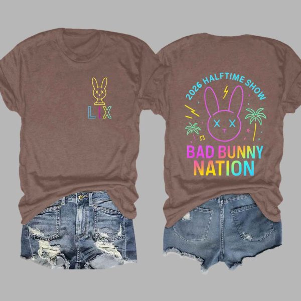 2026 Halftime Show Bad Bunny Nation Shirt 5