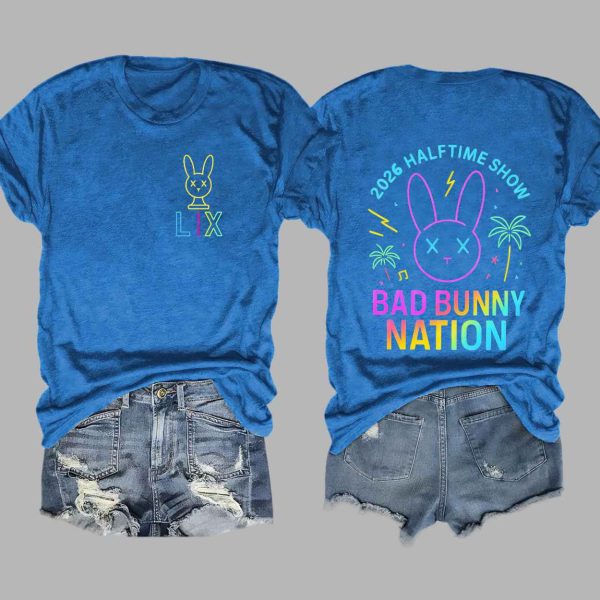 2026 Halftime Show Bad Bunny Nation Shirt 6