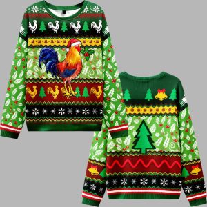 Christmas Chicken Ugly Christmas Sweater 1