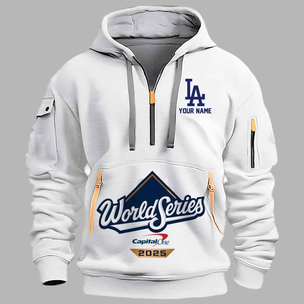 Dodgers World Series 2025 Quarter Zip Hoodie 3 Dodgers World Series 2025 Quarter Zip Hoodie 3