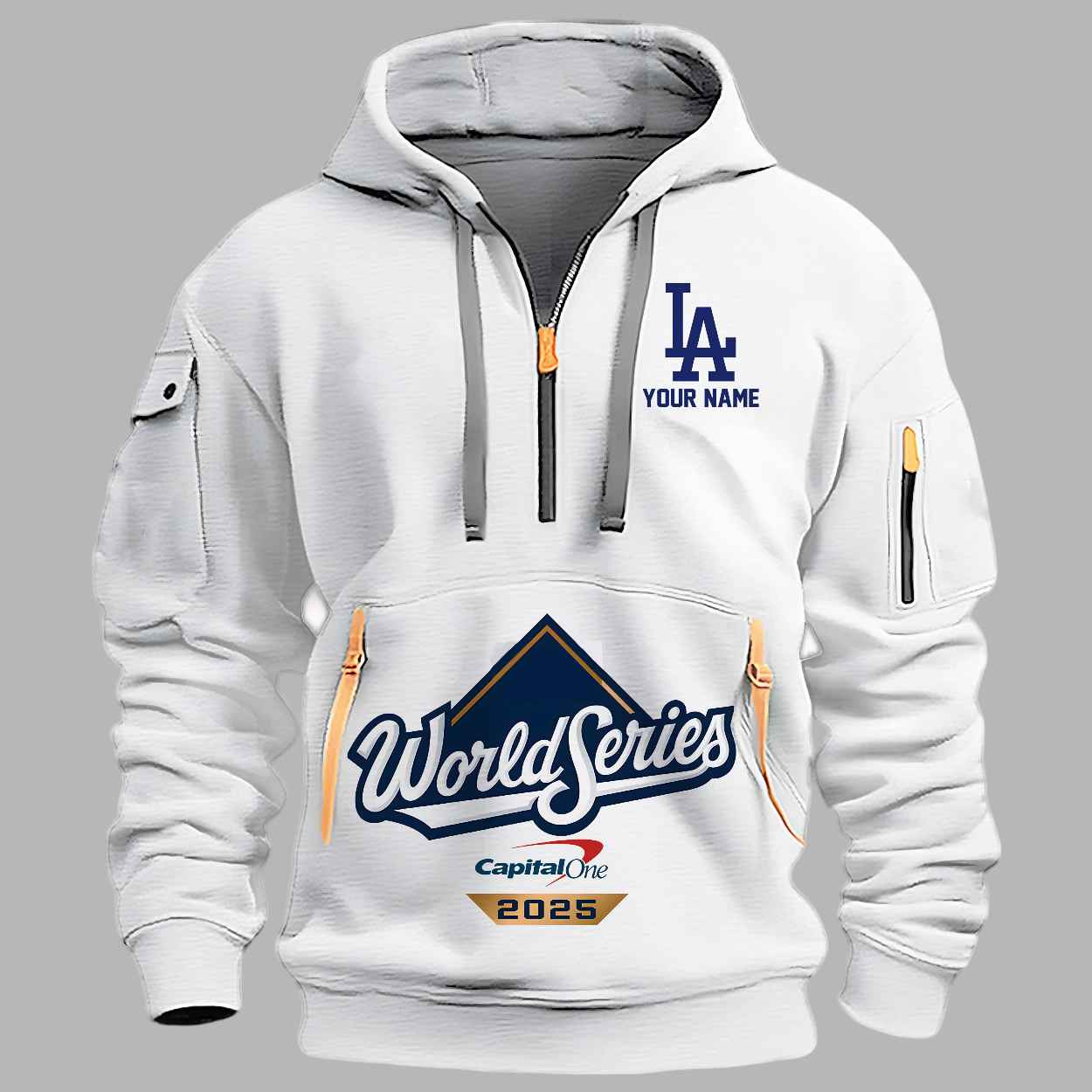 Dodgers World Series 2025 Quarter Zip Hoodie 2 Dodgers World Series 2025 Quarter Zip Hoodie 3