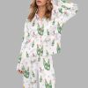 After Ski Watercolor Silky Satin Pajama Set 4 After Ski Watercolor Silky Satin Pajama Set 1