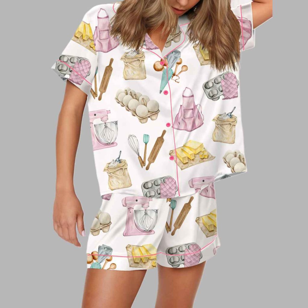 Bakery Silky Satin Pajama Set 5