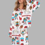 Benito Bowl Puerto Rico Football Silky Satin Pajama Set