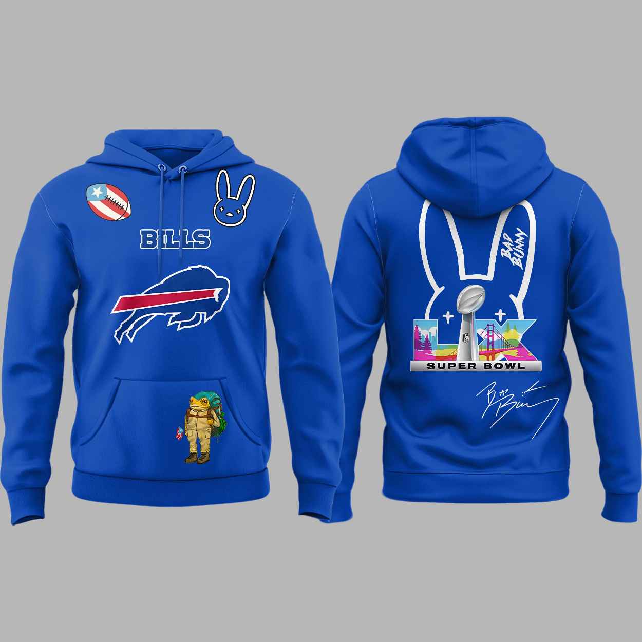 Bills x Bad Bunny Hoodie 2 Bills x Bad Bunny Hoodie 3