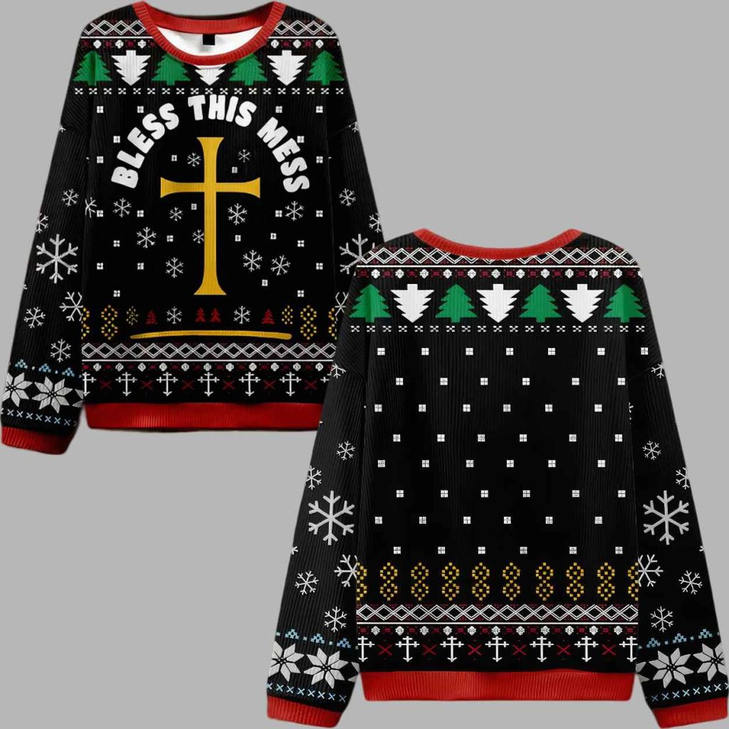 Bless This Mess Ugly Christmas Sweater 3