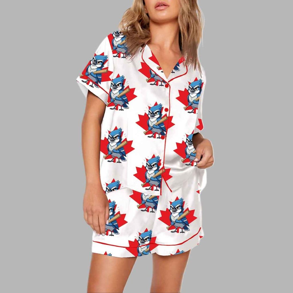 Blue Jays Baseball The Birds Are Back Pajama Set 3