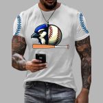Blue Jays Men's baseball print short-sleeved T-shirt