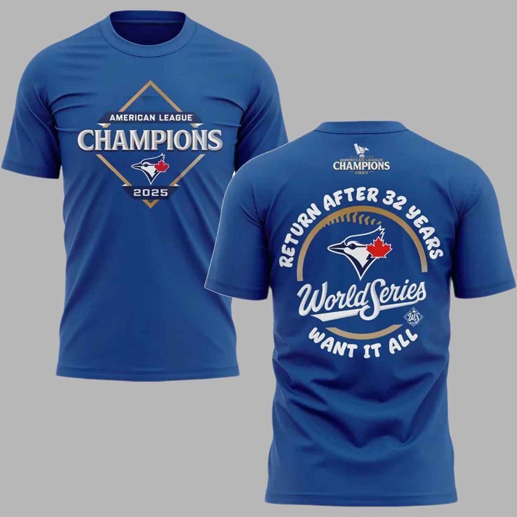 Blue Jays Return after 32 years World Series T Shirt 1 Blue Jays Return after 32 years World Series T Shirt 1